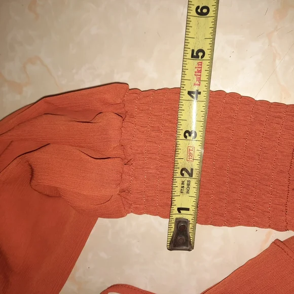 Elegant Rust Tiered Dress - Picture 6 of 15